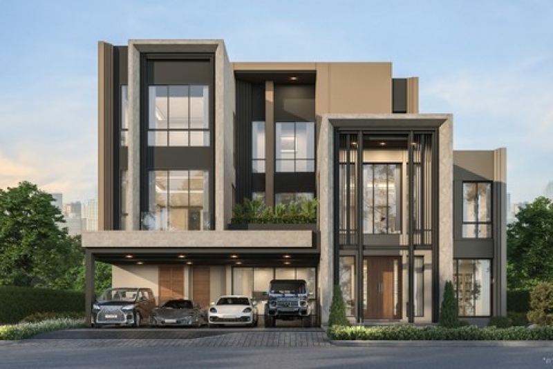 Luxury House For Sale Grand Bangkok Boulevard หรู 3 ชั้น  แกรนด์ บางกอก บูเลอวาร์ด ยาร์ด บางนา คู่ขนานกาญจนาภิเษก แขวงดอกไม้ เขต ประเวศ กรุงเทพมหานคร 10250