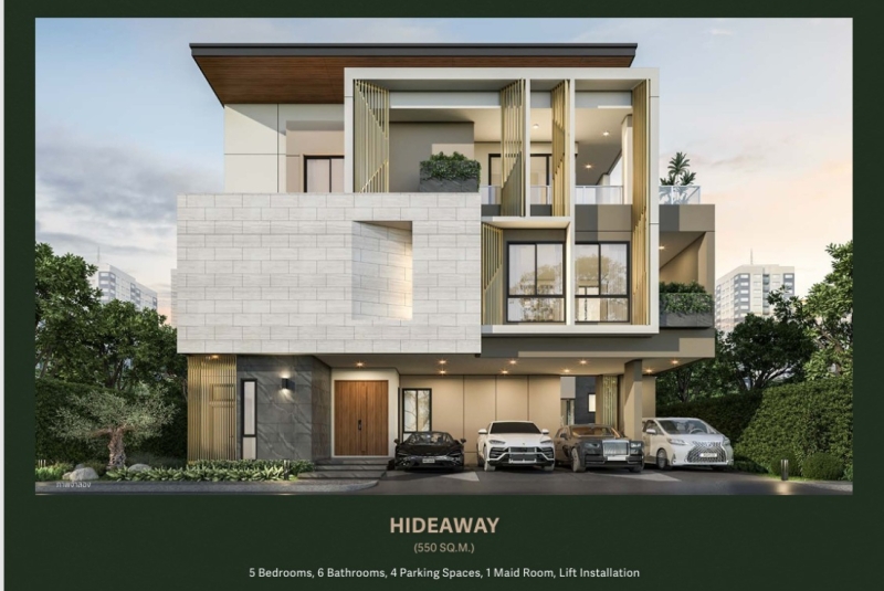 Luxury House For Sale บ้านหรู 3 ชั้น The Gentry Cultivar Rama 9 เขตสะพานสูง กรุงเทพมหานคร