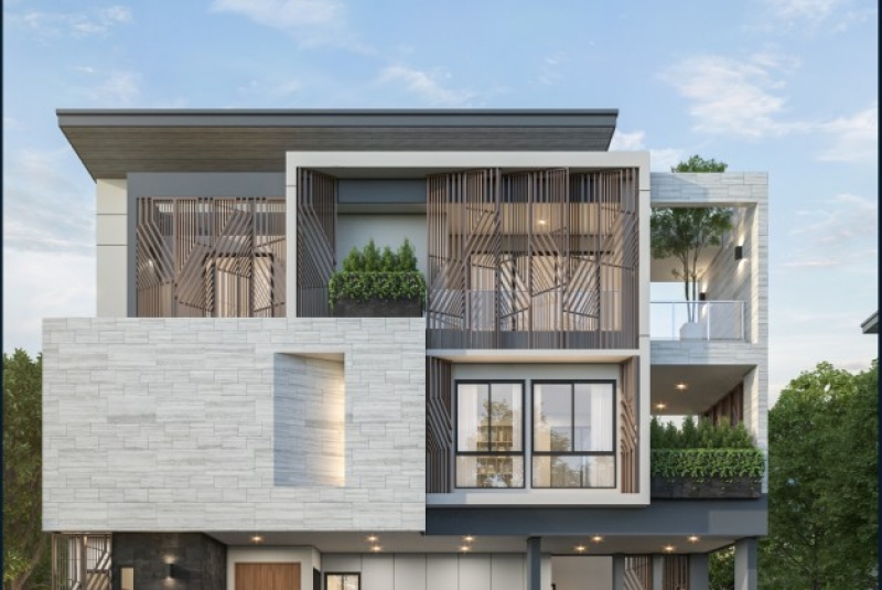 Luxury House For Sale บ้านหรู 3 ชั้น The Gentry Phatthanakan 2 เขตสวนหลวง กรุงเทพมหานคร 