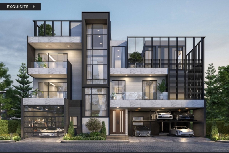 Luxury House For Sale 95E1 - Ninety Five East One 4ชั้น พร้อมลิฟต์ขึ้นลง เลียบด่วนรามอินทรา เขตบางกะปิ กรุงเทพมหานคร 10240