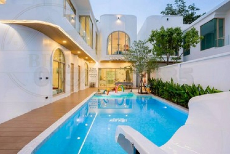 Pool Villa หรู พัทยา พร้อมผู้เช่า รับรายได้ต่อเดือน 150,000 บาท ทะเล 600 เมตร เนื้อที่ 91 ตรว. 5 นอน 6 น้ำ พัทยา บางละมุง ชลบุรี
